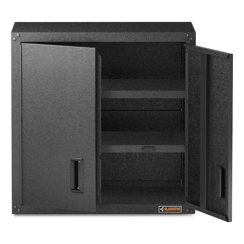 Steel 1-Shelf Wall Mounted Garage Cabinet W49942