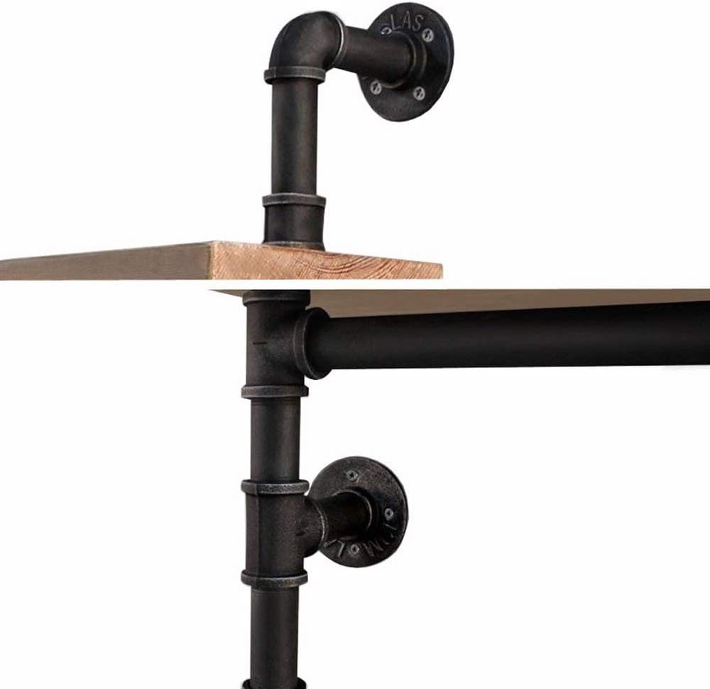Reclaimed Wood Industrial Pipe Bookshelf I14791