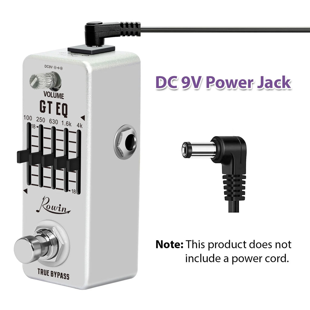 5-Band EQ Pedal for Electric Guitar with True Bypass S864