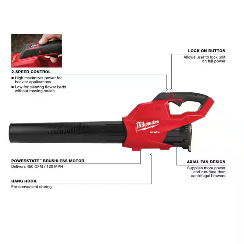 18V Lithium-Ion Brushless Cordless Hammer Drill and Impact Driver Combo Kit with Blower K388