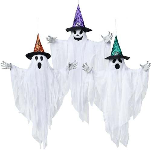 3 Pack 24.8" Halloween Hanging Ghost Decorations K454402
