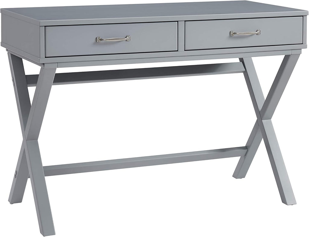 Grey Campaign Style Desk P9649