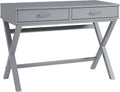 Grey Campaign Style Desk P9649