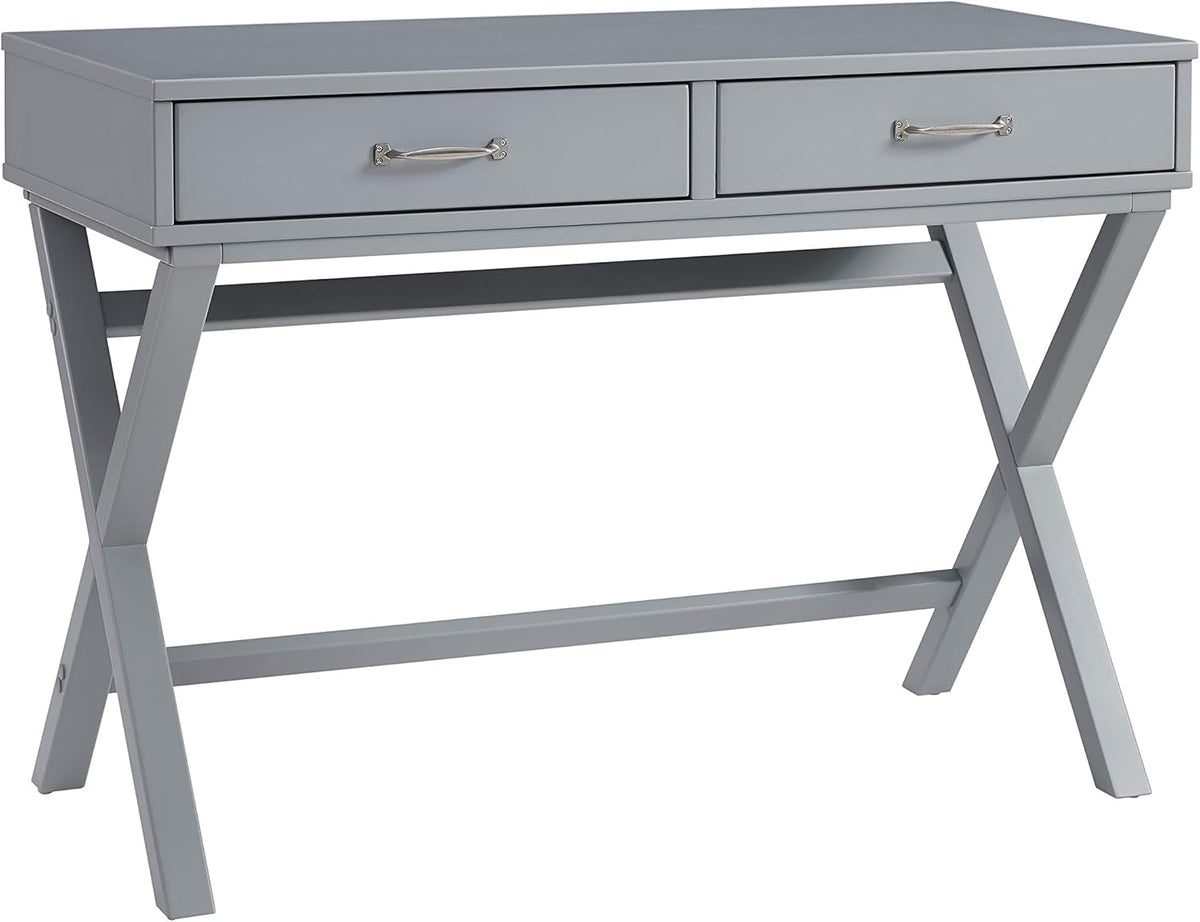 Grey Campaign Style Desk P9649