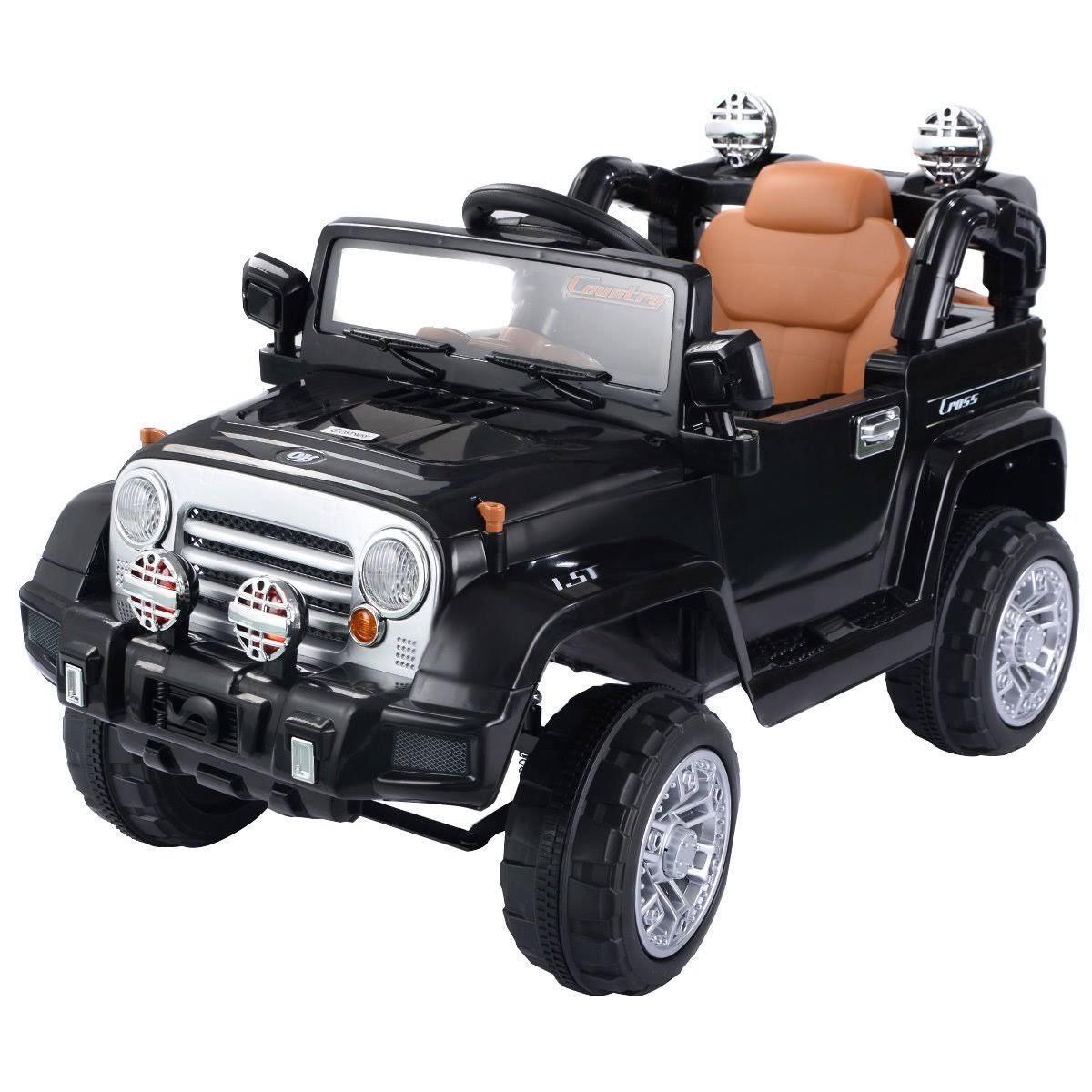 12V Kids Ride on Truck Black S190