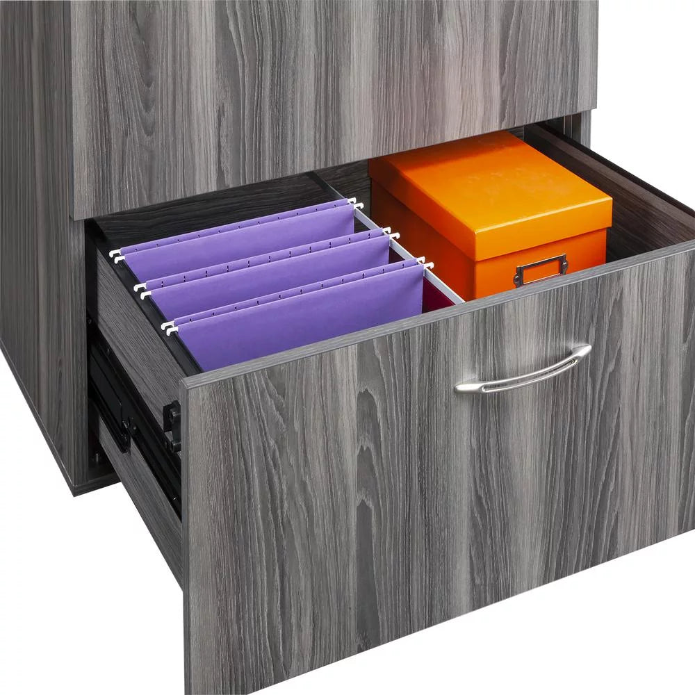 2 Drawer Gray Steel File Cabinet M700783