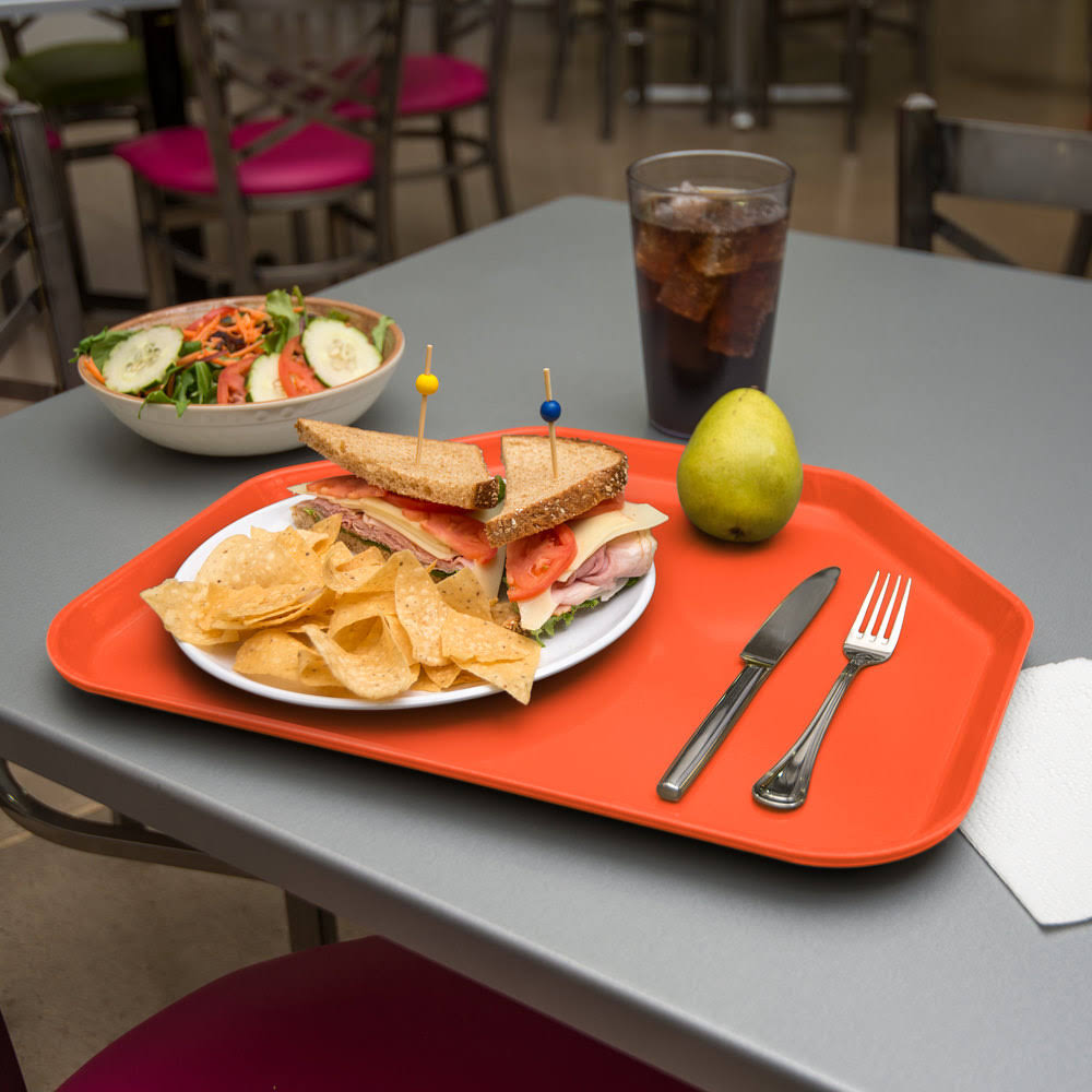 Orange Fiberglass Tray B63648