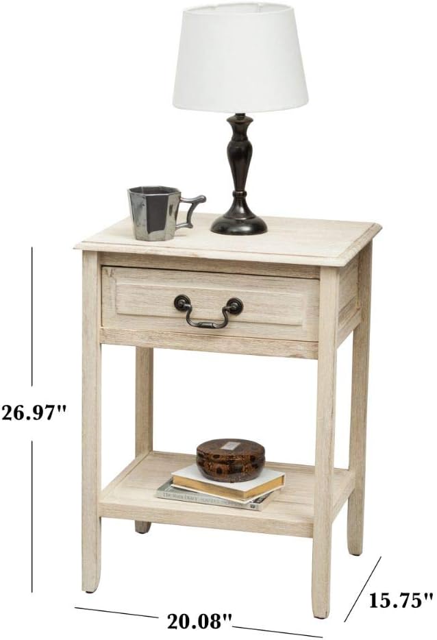 Acacia Wood Accent Table V276155