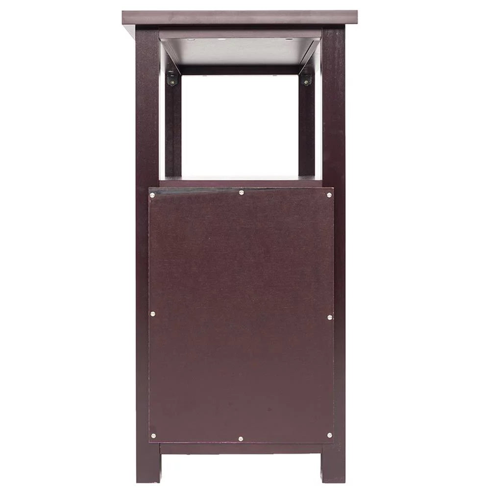 Brown Narrow End Table C741