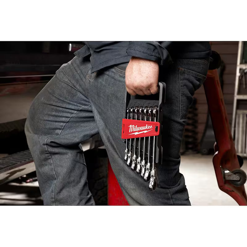 17-Piece Flex-Head Ratcheting Combination Wrench Set Metric Z660404