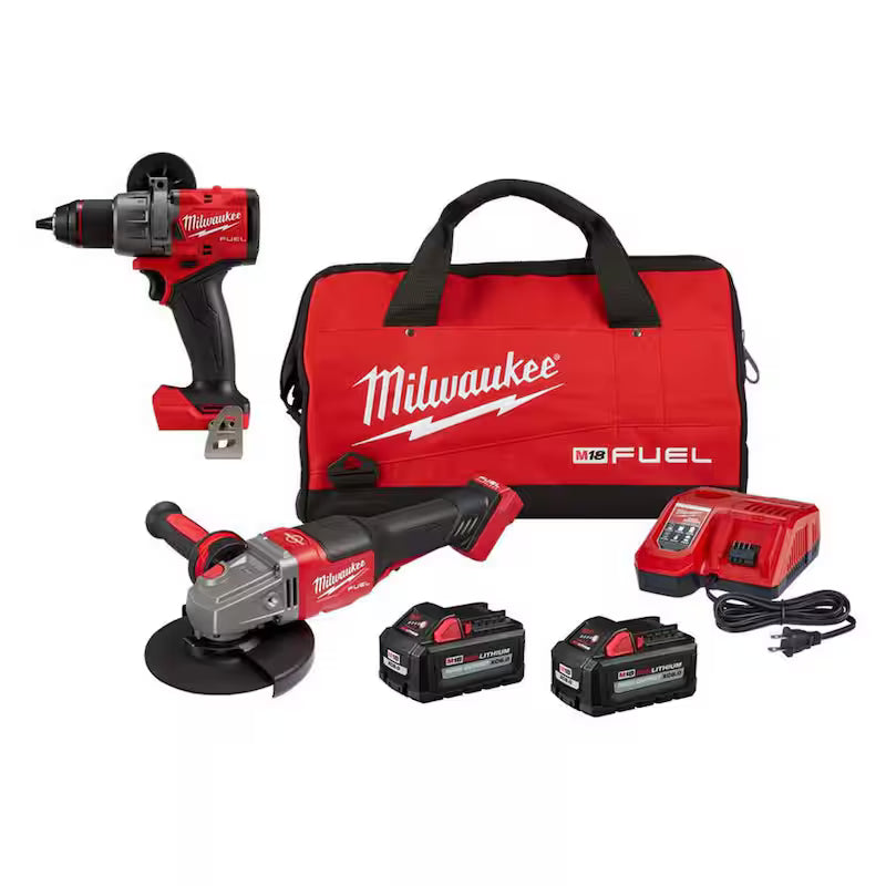 18V Brushless Cordless 4-1/2 in./6 in. Grinder and Hammer Drill L795305