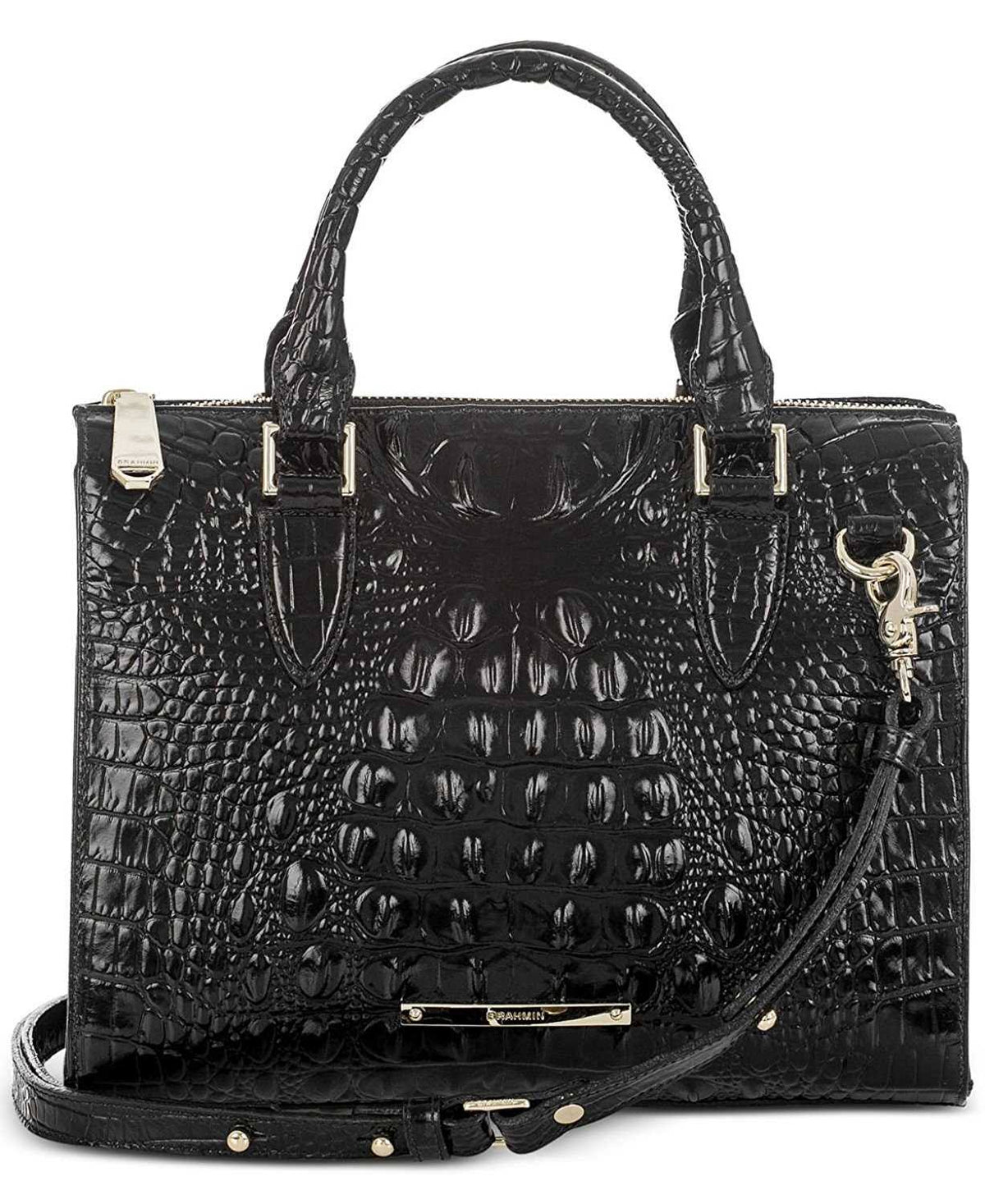 Black Convertible Satchel X7790