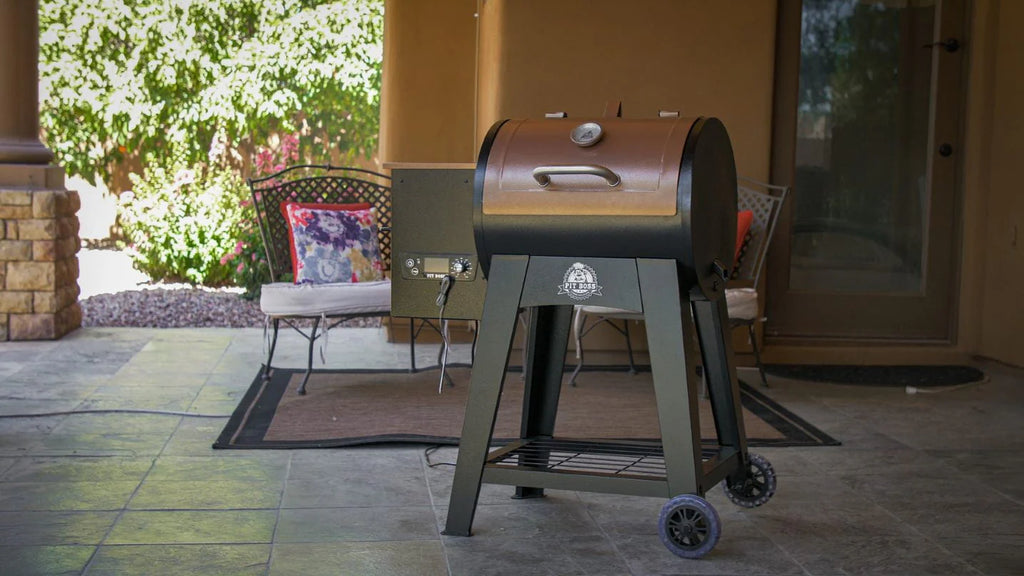 Wood Pellet Grill With Flame Broiler and Meat Probe B5977