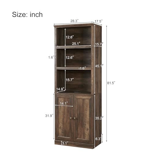 Full Size Brown Murphy Bed with Charging Station E393