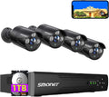 5MP Wired Security Camera System 8CH DVR 2TB 8Pcs Bullet CCTV Cams G6036