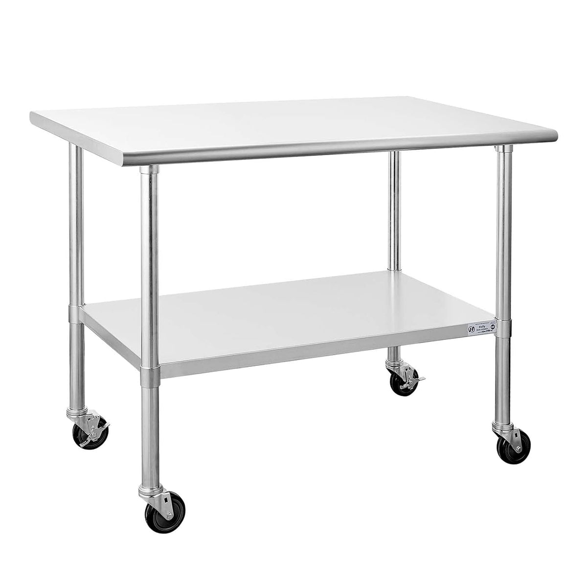 Stainless Steel Table 30 x 48 Inches with Caster Wheels X577361
