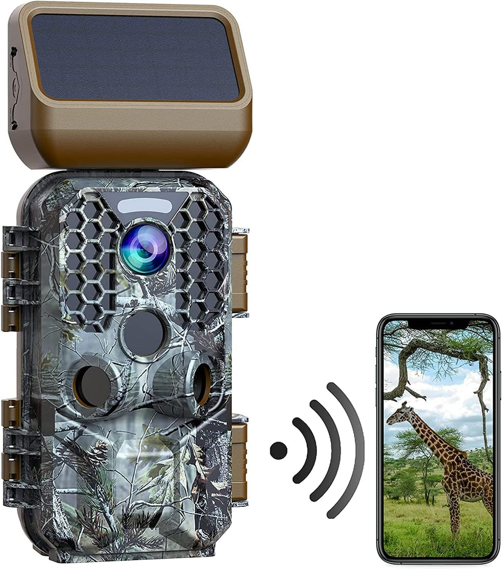 Solar Powered 4K 30MP Trail Camera with Night Vision K79589
