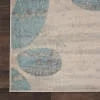 Ivory Light Blue 8' x 10' Area Rug J96315