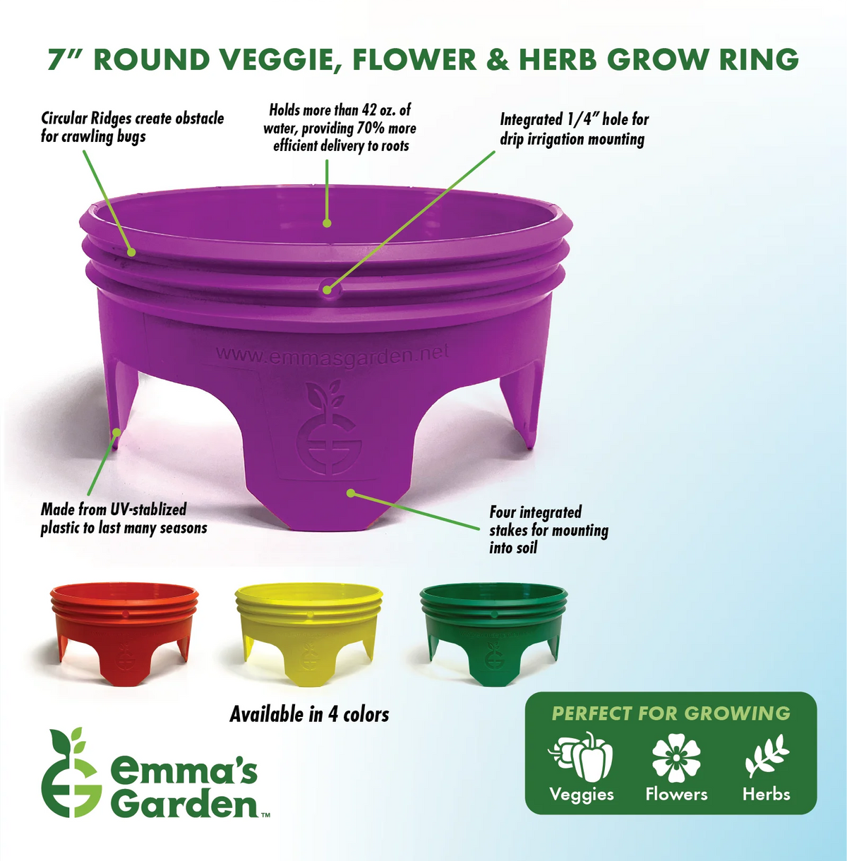 7 inch Plant Grow Ring 4 Pack L3510