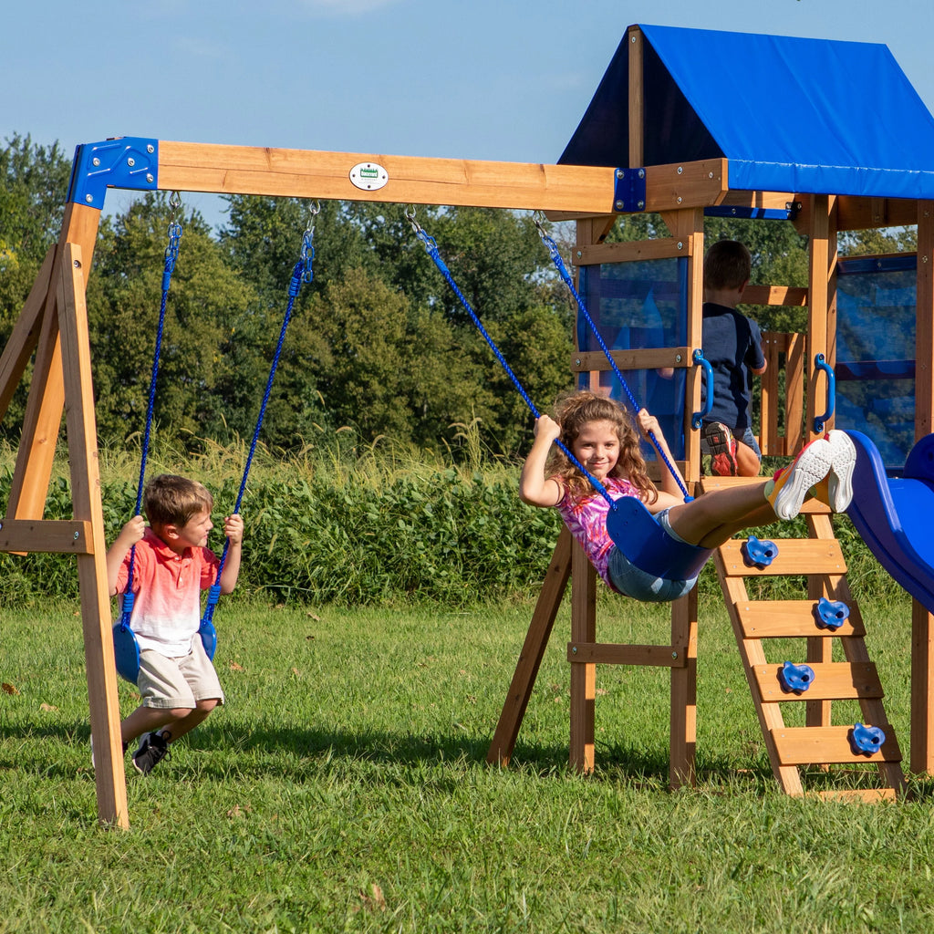 Wooden Cedar Swing Set S444