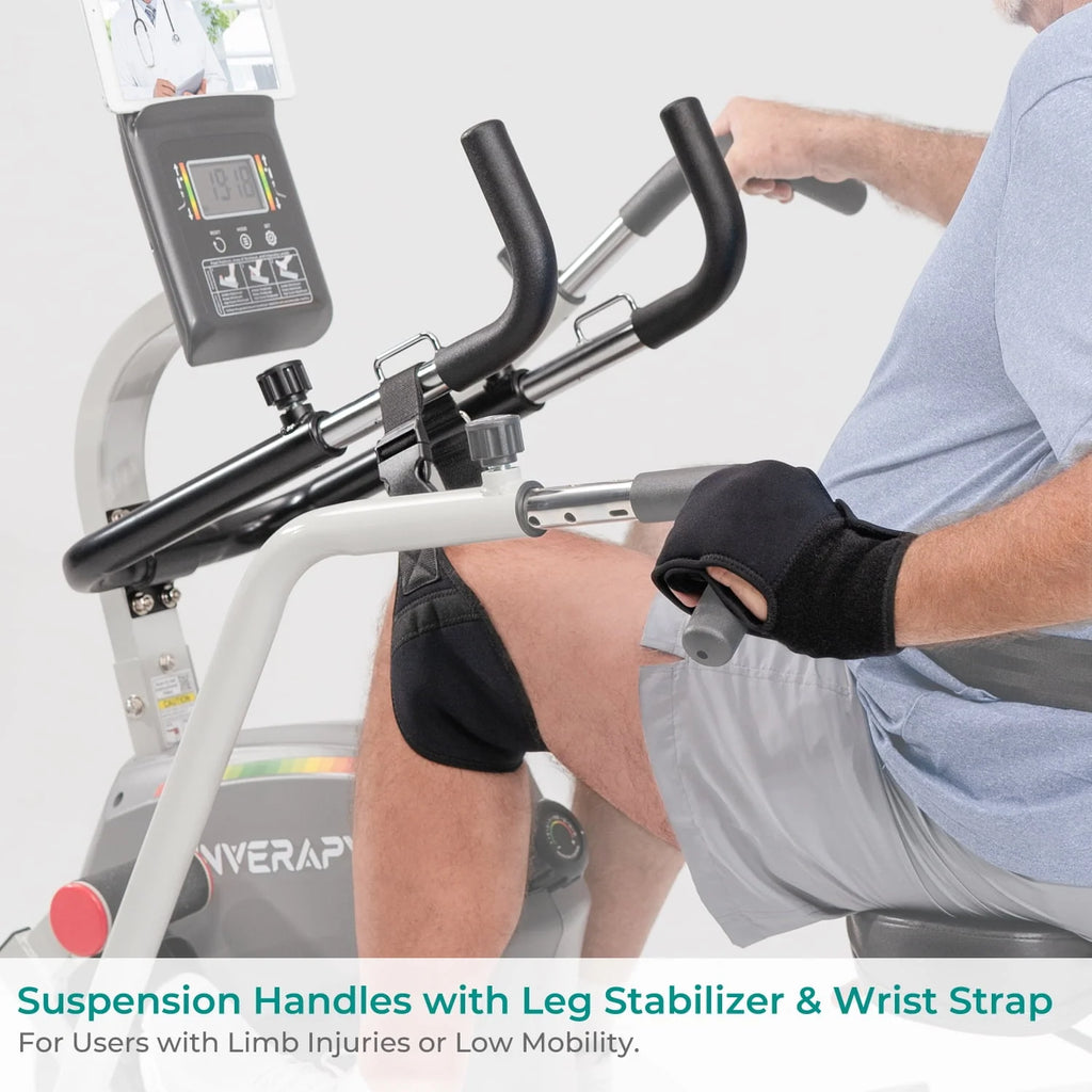 Recumbent Cross Trainer with Swivel Seat & Leg Harness G393