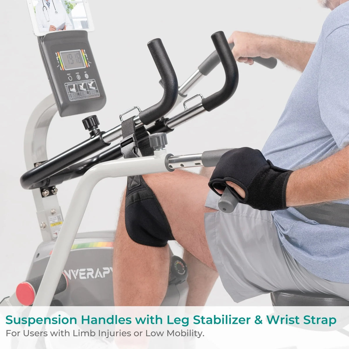 Recumbent Cross Trainer with Swivel Seat & Leg Harness G393