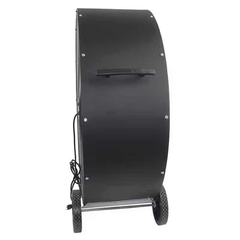 48 In. 2-Speed Belt Drive Drum Fan Black Poly Housing E255807