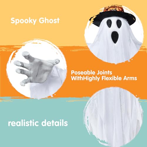3 Pack 24.8" Halloween Hanging Ghost Decorations K454402
