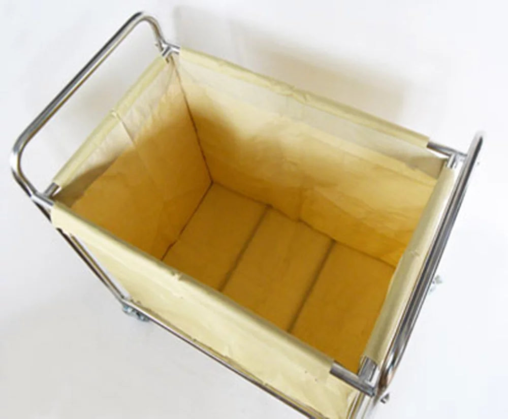 Laundry Sorter Cart with Removable Baskets Stainless Steel Frame Rolling Casters T765730