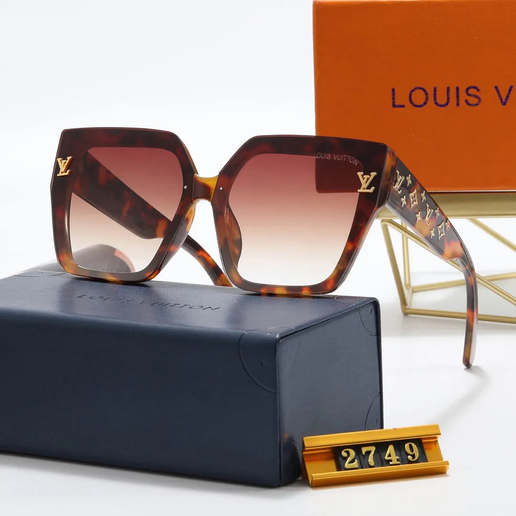 Four Leaf Clover Print Polarized Sunglasses N35498