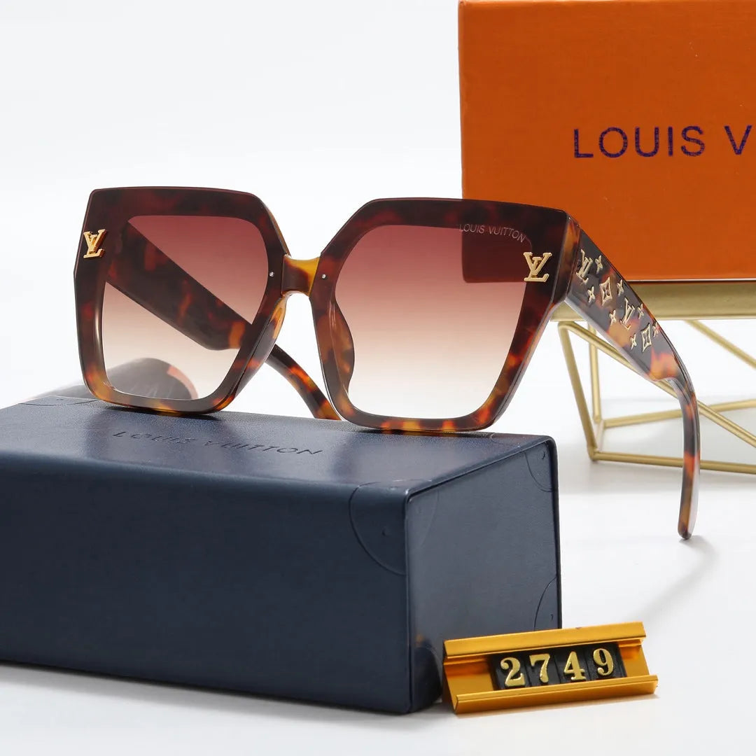 Four Leaf Clover Print Polarized Sunglasses N35498