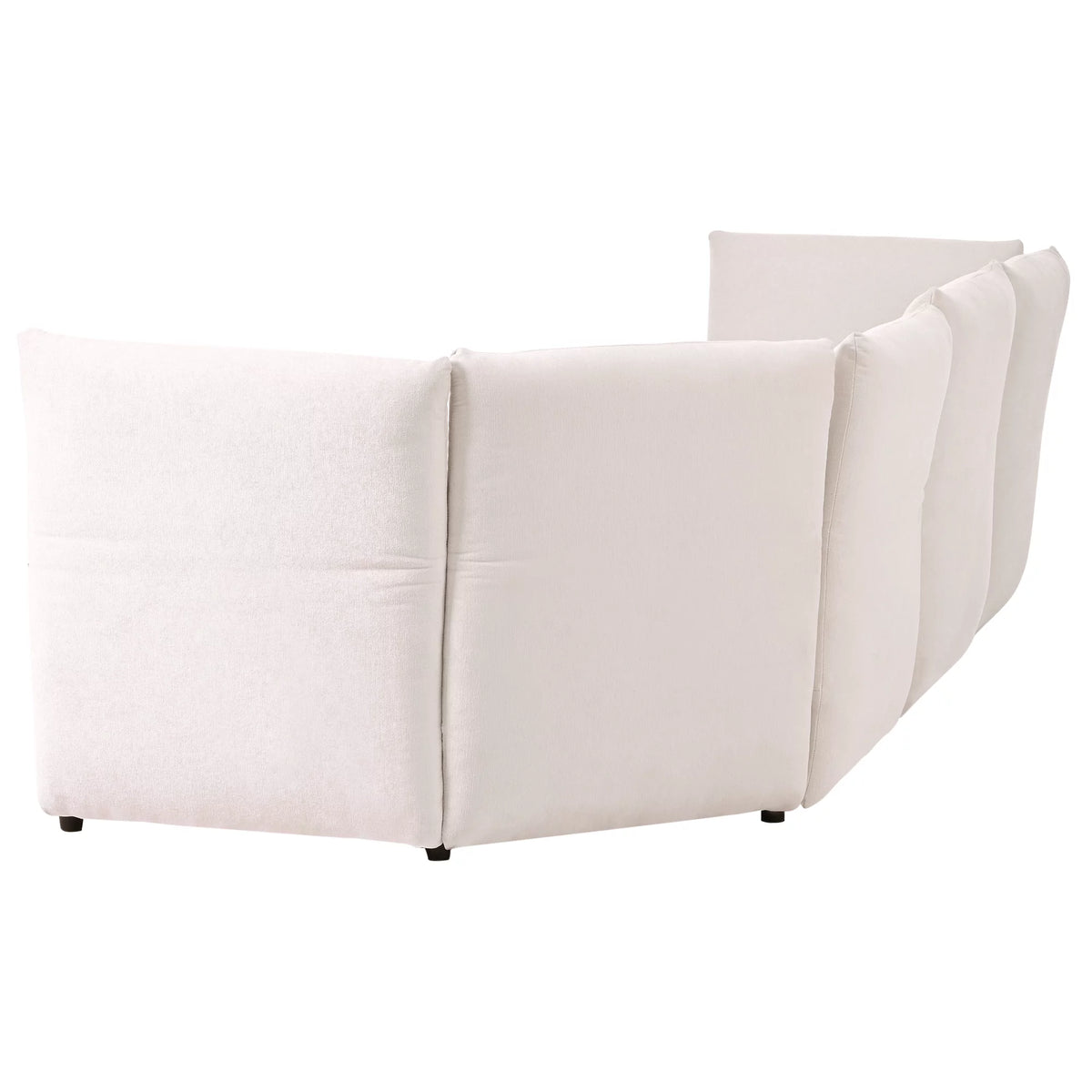 Beige 3 Seater Polyester Sofa G4223