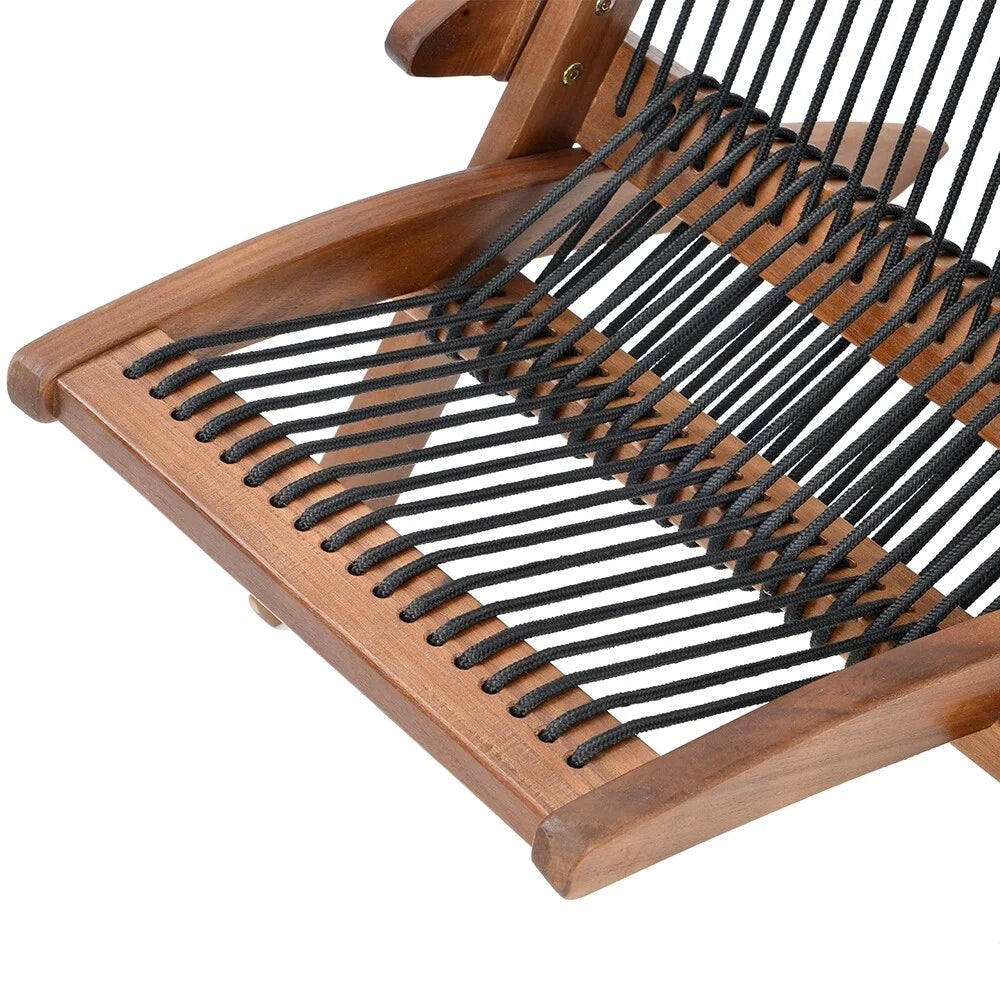 Folding Roping Wood Chair O37030