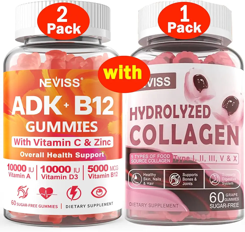 Vitamin ADK with B12 Gummies + Hydrolyzed Collagen Gummies G107858