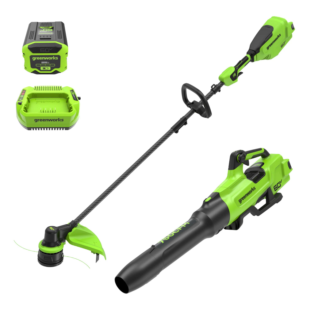 60V 16 Front Mount Carbon Fiber String Trimmer & 750 CFM Blower Kit R600970