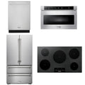 36 Induction Cooktop, Microwave, Refrigerator, Dishwasher T638