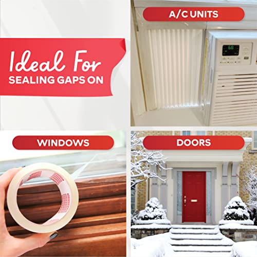 Transparent Window Weather Sealing Tape, 2-Inch x 30 Yards R14750