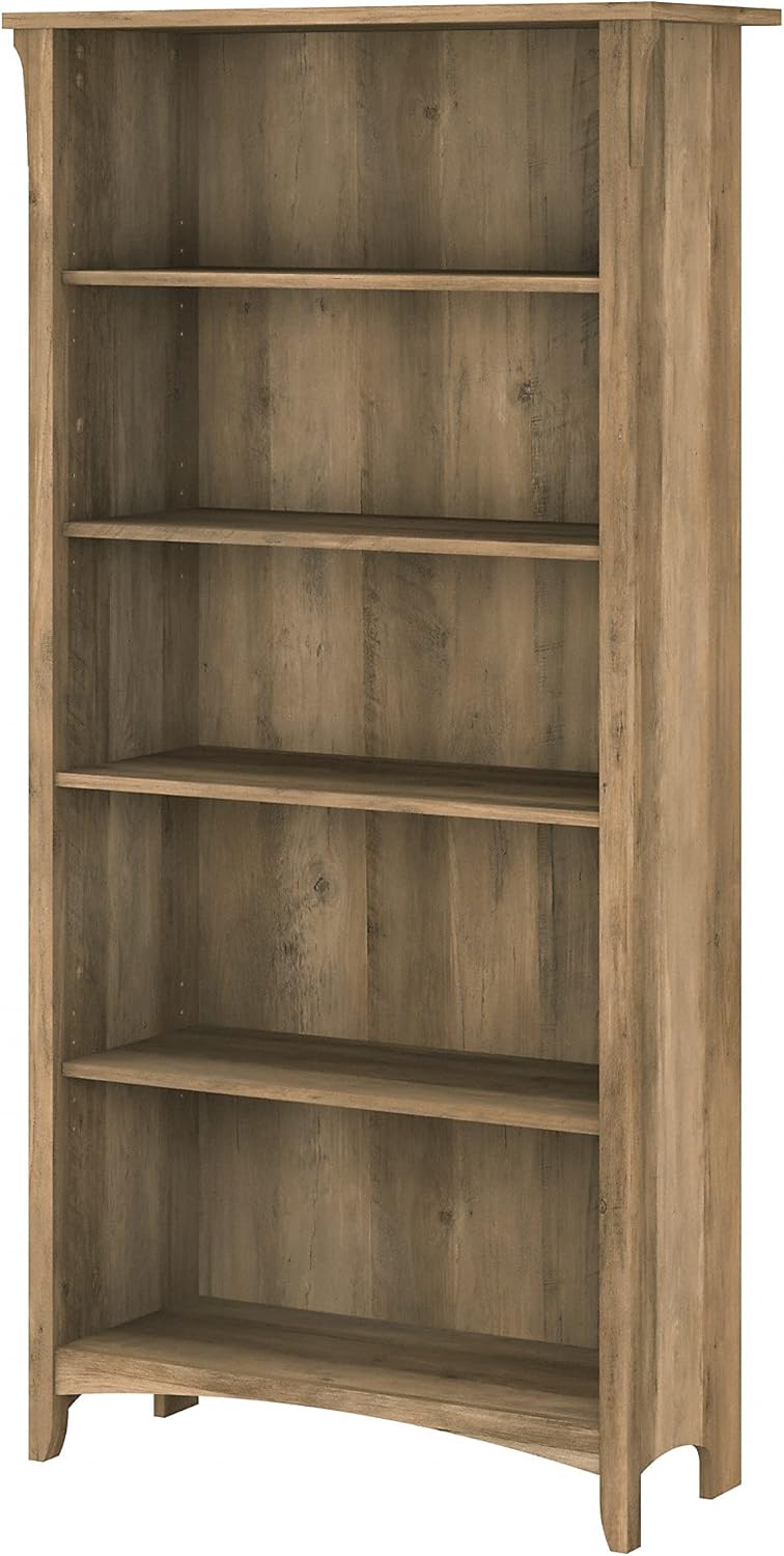 5 Shelf Bookcase in Vintage Black U469641