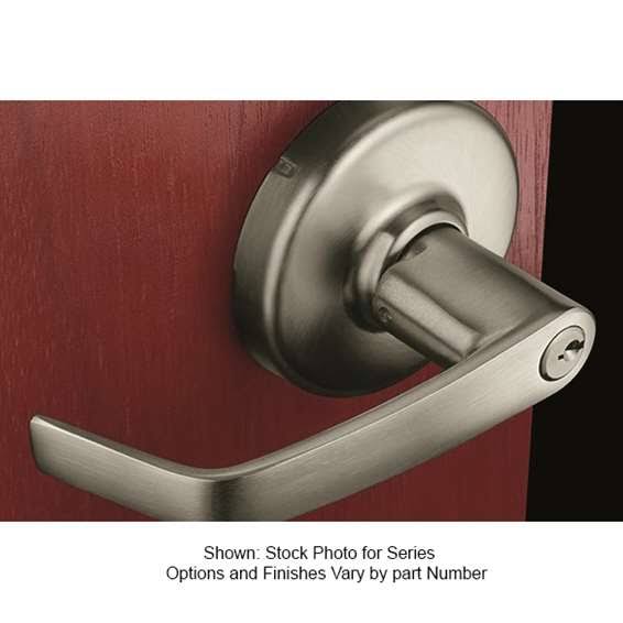 Cylindrical Lock Bright Nickel Plated Clear Coated G4992