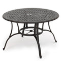 Bronze Cast Aluminum Circular Dining Table W98803