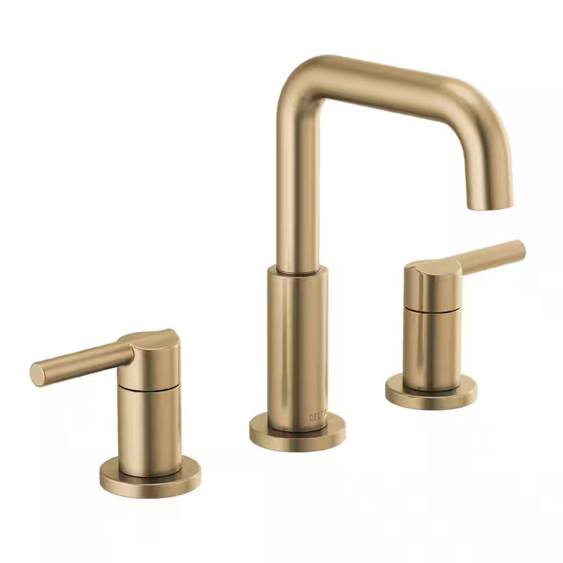 8 in. Widespread Double Handle Bathroom Faucet in Champagne Bronze T38051