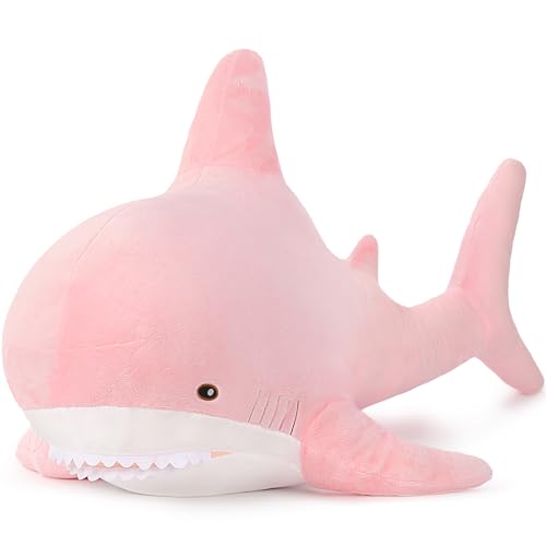 Pink 32in Shark Plush Toy L7681