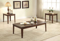 3 Piece Walnut Coffee End Table Set C195807