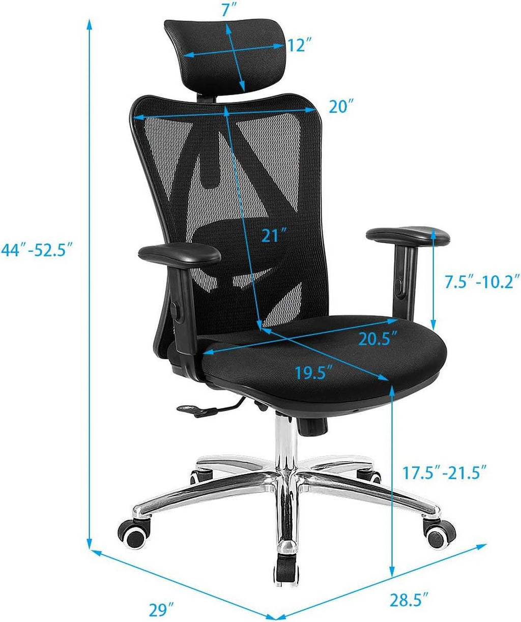 Black Ergonomic Mesh Office Chair N35114