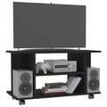 Black Solid Wood TV Stand K838