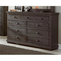 Distressed Dark Grey Bedroom Chest P7387