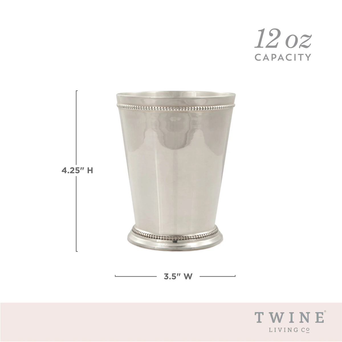 Mint Julep Cup, Set of 1, 12oz, Silver D818444