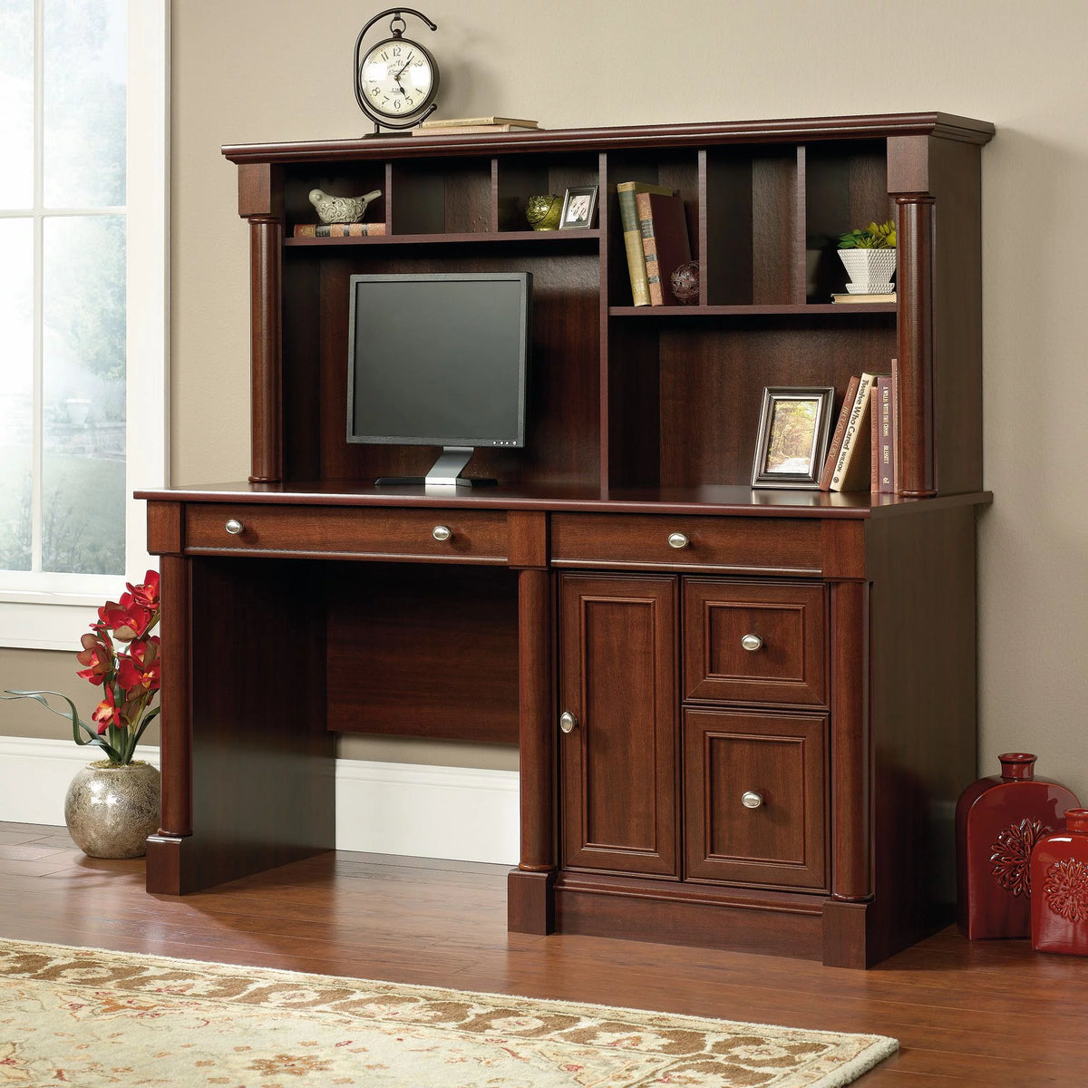 Computer Desk And Hutch T82536