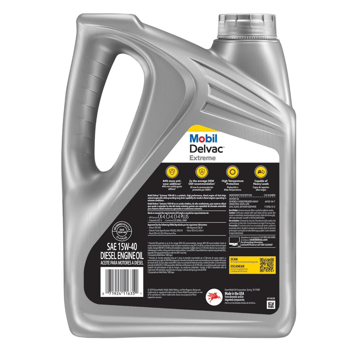 Heavy Duty Full Synthetic Diesel Engine Oil 15W-40, 1 Gal A982