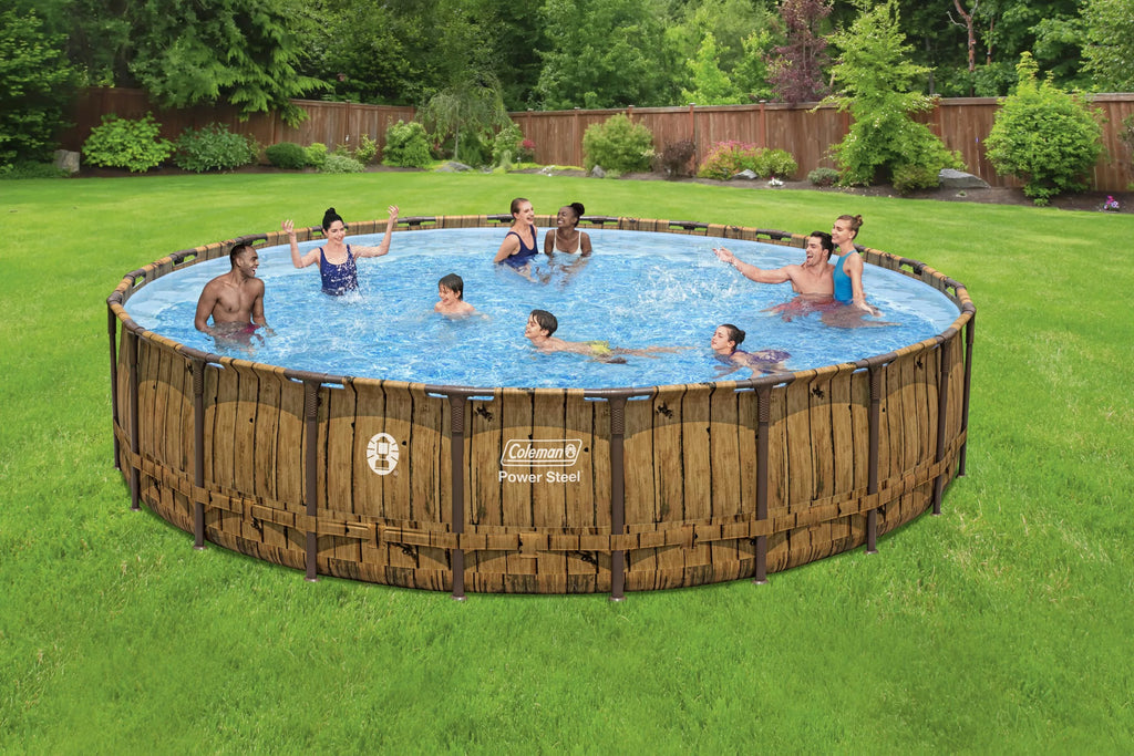 Round Metal Frame Above Ground Pool Set L7972